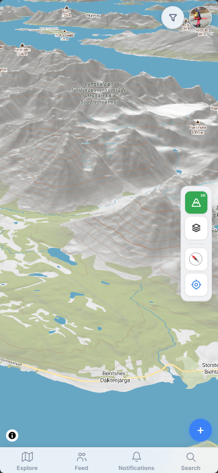 SteepMap 3D terrain map
